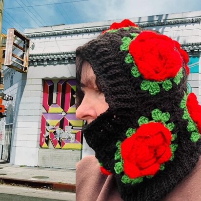 Rose Crochet Balaclava