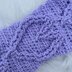 Cabled Heart Ponytail Ear Warmers