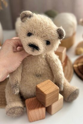 Cozy Teddy Bear Knitting Pattern PDF – Plush Toy 27 cm – Classic Teddy