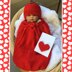 Baby cacoon and Apple Hat