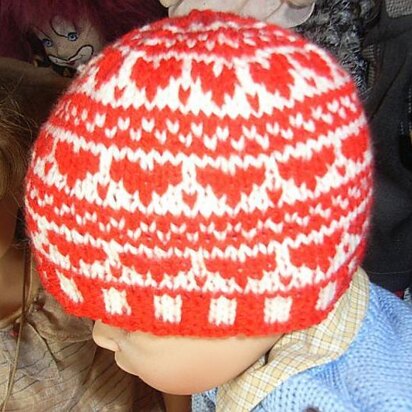 Little sweatheart beanie - knitting pattern
