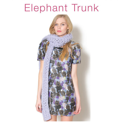 Elephant Trunk Scarf in Classic Elite Yarns Twinkle Soft Chunky - Downloadable PDF
