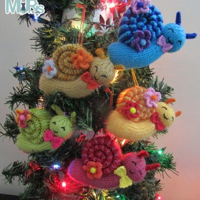 Smiley Snails Ornament