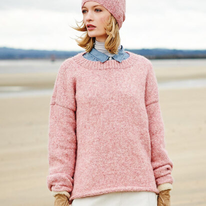 Sweater & Hat in Rico Luxury Alpaca Superfine - 762 - Downloadable PDF