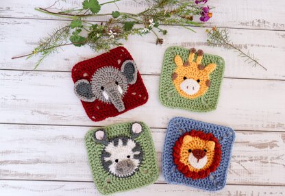 Inkosi the lion granny square