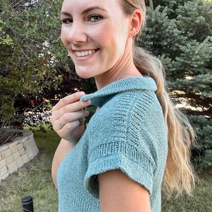 Play-A-Round Polo - knitting pattern