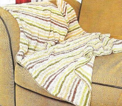 Striped Chenille Throw