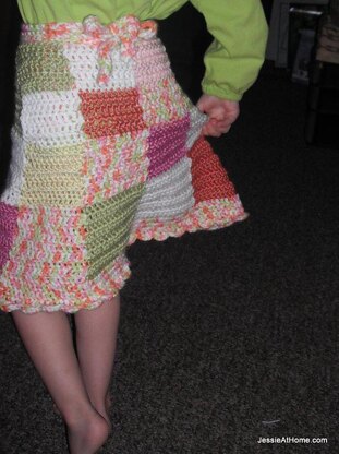 Amelia ~ a wrap top skirt crochet pattern