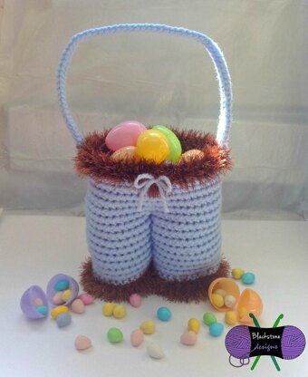 Funny Bunny Pants Easter Basket