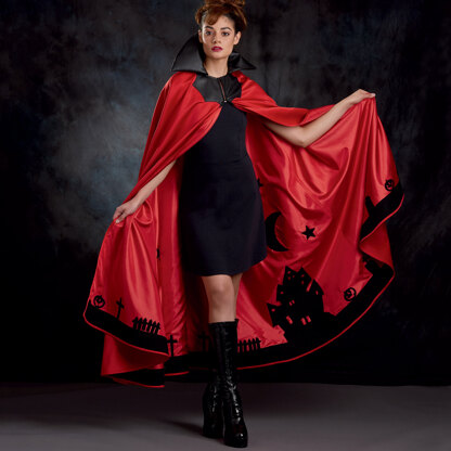 Simplicity S9008 Misses Cape with Tie Costumes - Paper Pattern, Size S-M-L