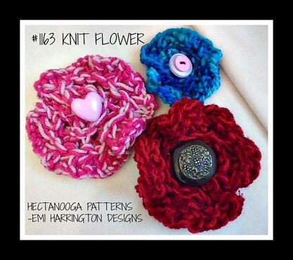 1163 - Knit Flower