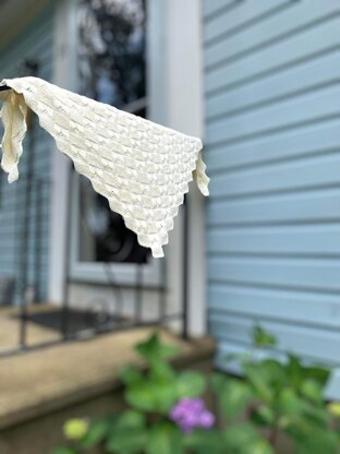 Eyelet Hearts Baby Blanket