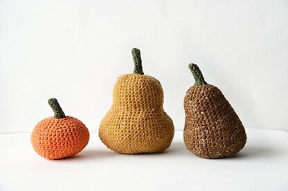Gourds Crochet Pattern, Pumpkins