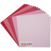 My Colors Canvas Cardstock Bundle 12"X12" 18/Pkg - Pink & Red Tones