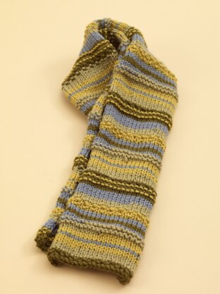 Wandering Stripe Scarf in Lion Brand Vanna's Choice - 70535AD