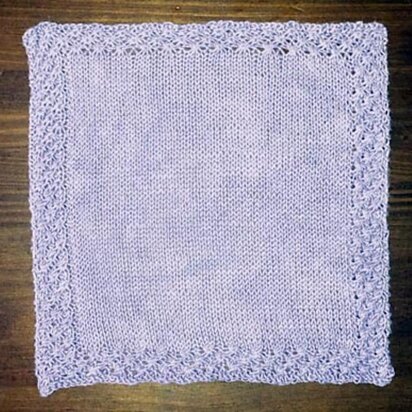 Daisy-Edged Handkerchief - knitting pattern