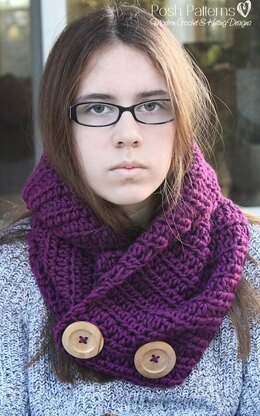 Cozy Collared Cowl Crochet Pattern 394