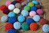 Crochet covered buttons. Round craft buttons. Decorative buttons