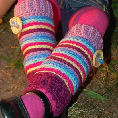 Candy Stripe Leg Warmers