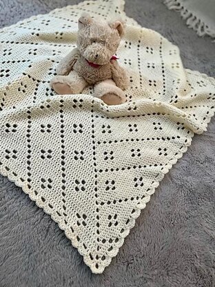 My Way Baby Blanket with a border