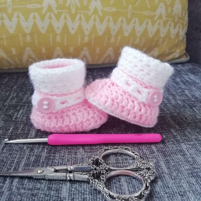 Beautiful baby booties