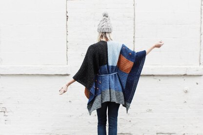 Shades of Indigo Poncho