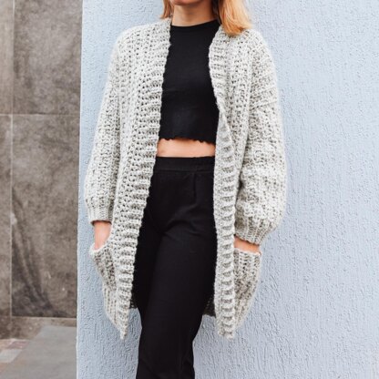 Chunky Wheat Petals Cardigan