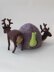 Deer in the heather tea cosy