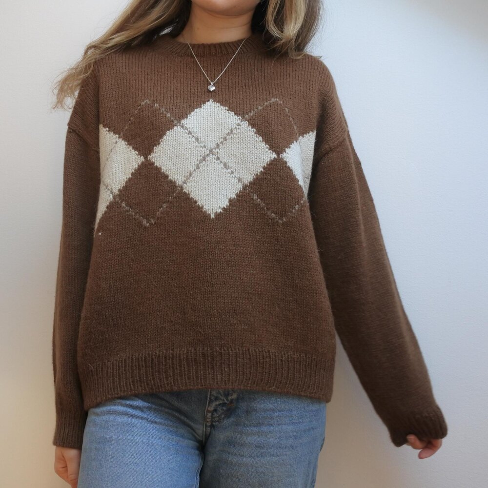 All Too Well Argyle Sweater LoveCrafts