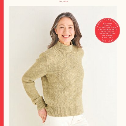 Stitch Detail Jumper in Sirdar Saltaire - 10176 - Downloadable PDF