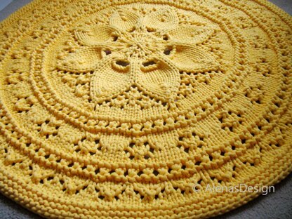 Floral Lace Rug