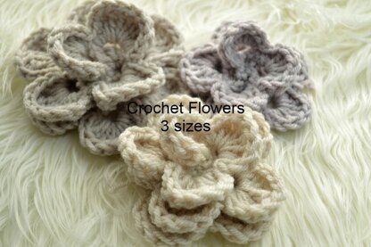 Cozy Flower Headband Tunisian Crochet