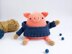 Anton the Piggy in a Hoodie - Toy Knitting Pattern