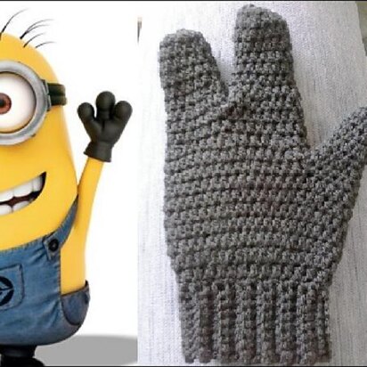 3 Finger Minion Mittens