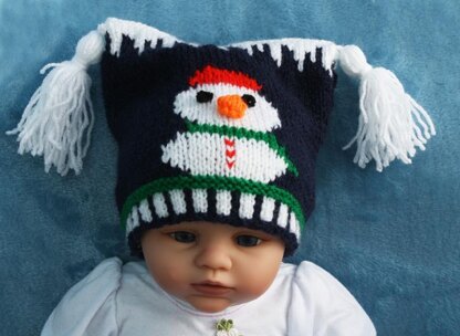P1 Snowman Bobble and Teabag Hats