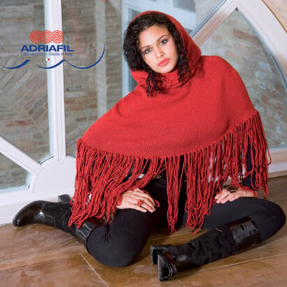 Dobbiaco Poncho in Adriafil Bucaneve & Charme