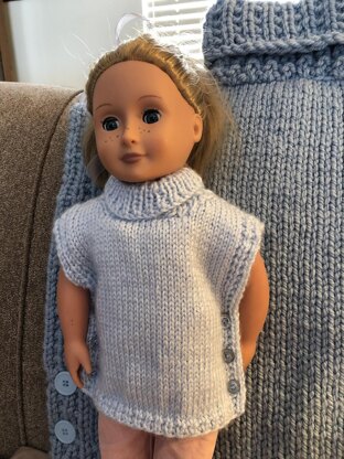 Doll Poncho for 18" doll