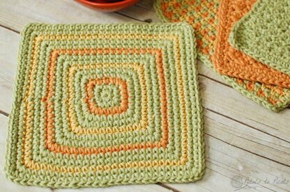 Set of 4 Crochet Dishcloths