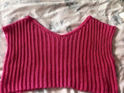 Ribbed Crochet Crop Top