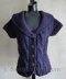 #118 Fitted Cabled Shawl-Collared Vest