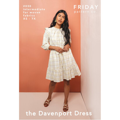 Friday Pattern Company The Davenport Dress FPC-DD030 - Sewing Pattern