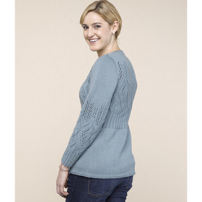 WEBS DIR01 I Feel Vine by Fiona Ellis - Cardigan Knitting Pattern for Women in Valley Yarns Amherst