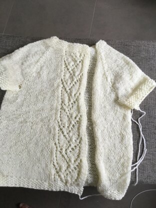 Top down cardigan