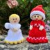 Miniature Christmas Elf and Angel Dolls Knitting Pattern - Toy Knitting Pattern