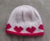 Macey - heart beanie for girls, teens and ladies