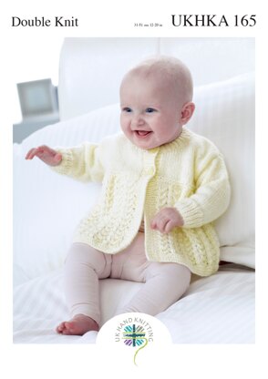 UKHKA 165 Cardigan & Matinee Coat - UKHKA165pdf - Downloadable PDF