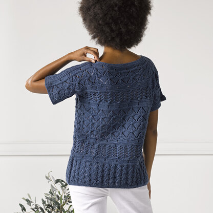 1110 Inlet - Jumper Knitting Pattern for Women in Valley Yarns Leverett