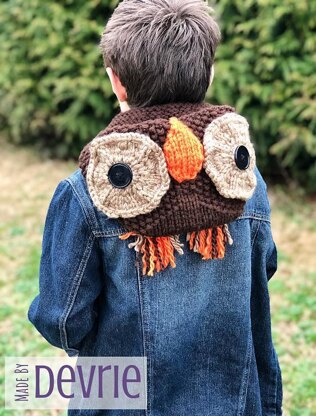 Hooded Owl Scarf and Blanket