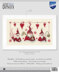 Vervaco Cheerful Santas Cross Stitch Kit - 29cm x 17cm