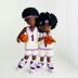 Crochet doll pattern, amigurumi doll, crochet doll body, doll clothes, Basketball players